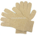 15CB9297 Cable knit Mens Cashmere Gloves